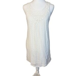 Xhilaration Sleeveless Ivory Lace Dress Womens Sleeveless Medium Wedding Shower